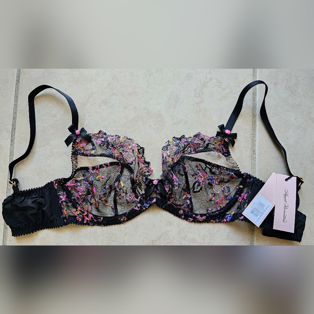 Agent Provocateur Designer Luxurious Bra LEISHA Floral 32DD NEW with TAGS